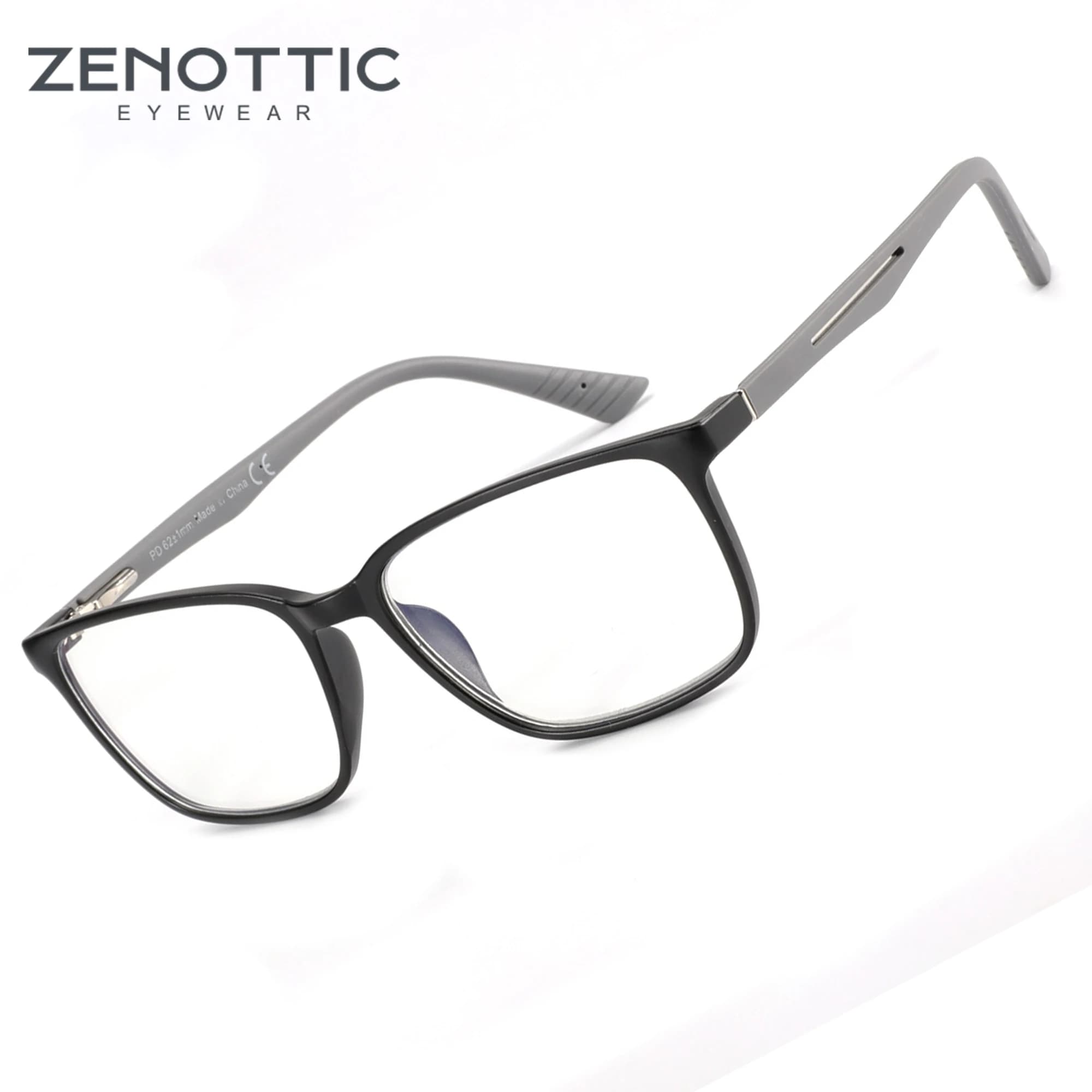 ZENOTTIC Anti lumière bleue lunettes de lecture cadre hommes rétro carré ordinateur jeu lunettes lecteur presbyte lunettes dioptries