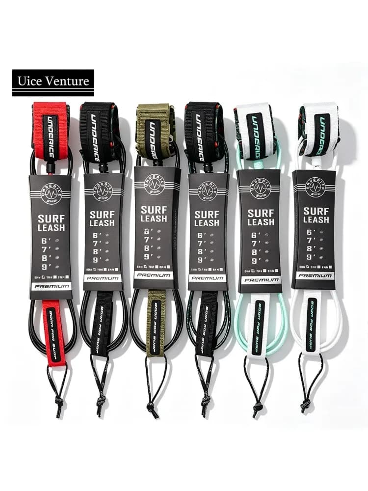Laisse de planche de surf 7mm 6-9FT pour SUP et paddle surf, accessoires de surf, corde de pied pour toutes les planches de surf