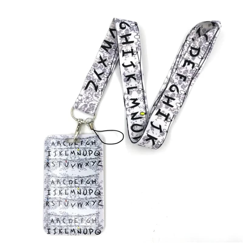 Lettres Anime lanière porte-Badge carte d'identité lanières téléphone portable corde clé lanière cou sangles porte-clés porte-clés