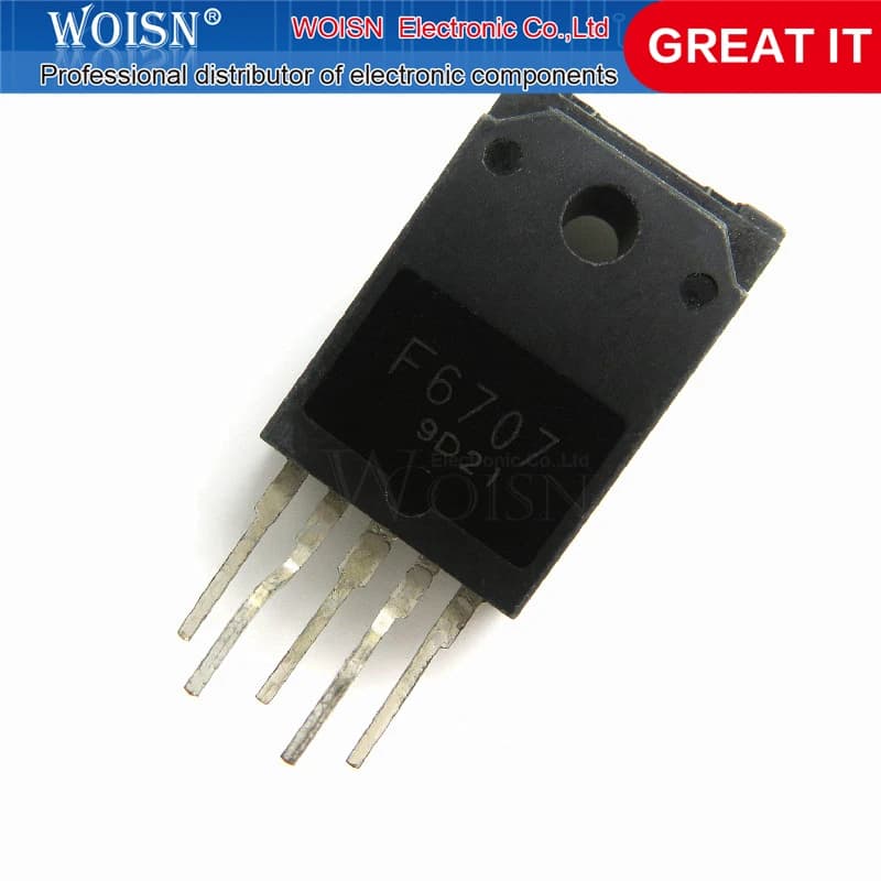 2 pièces/lot, STRF6168 STR-F6168 F6168 STRF6653 STR-F6653 F6653 STR-F6707A STR-F6707 F6707 TO-220F-5, en Stock