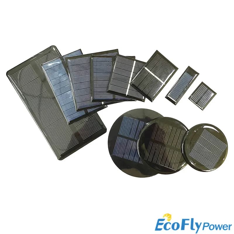 Mini panneau solaire 4V 5.5V 5V 6V 7V 10V 12V 50mA 60mA 100mA 150mA 200mA 500mA Mono/poly, vente en gros
