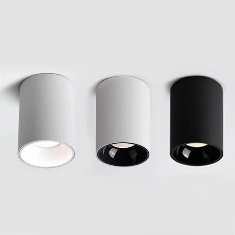 Plafonnier LED COB à montage en surface, intensité variable, 7W/9W12W/15W/20W/24W AC110V/220V, éclairage domestique blanc chaud/froid