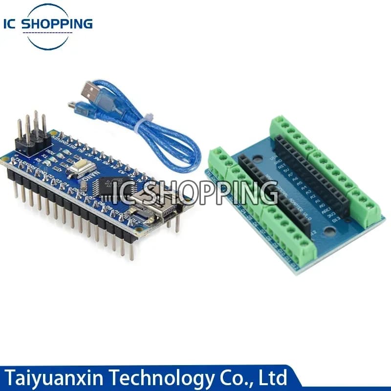 Mini carte microcontrôleur Nano V3.0 ATmega328P pour pilote USB Arduino CH340 16Mhz Nano V3.0 ATMEGA328P/168P