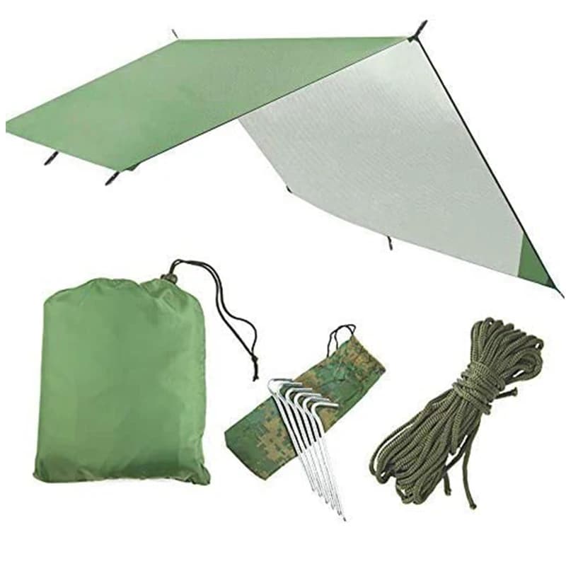 Hamac pluie mouche tente bâche imperméable coupe-vent Camping abri parasol Portable plage abri solaire Camping tente pour Camping