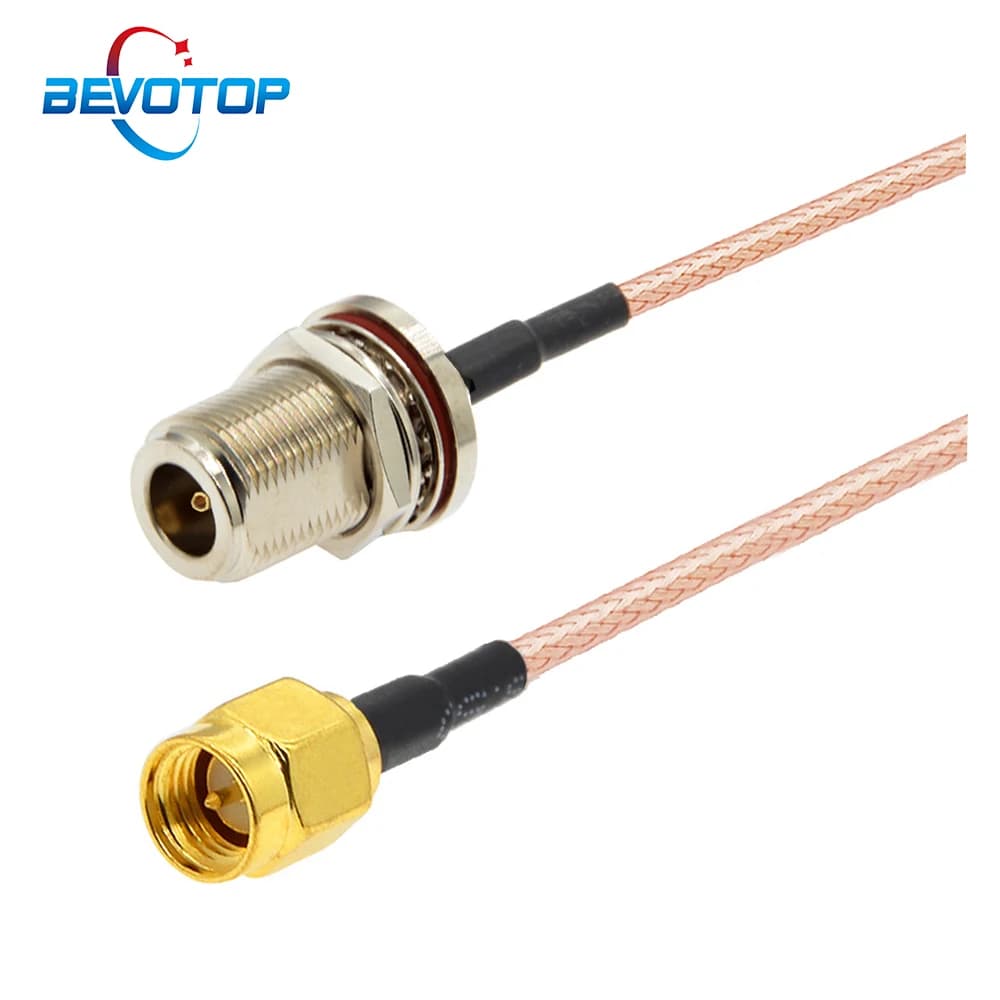 1 pièces SMA mâle à N femelle cloison RG316 Coaxial Pigtail RF câble d'extension câble de raccordement Coaxial
