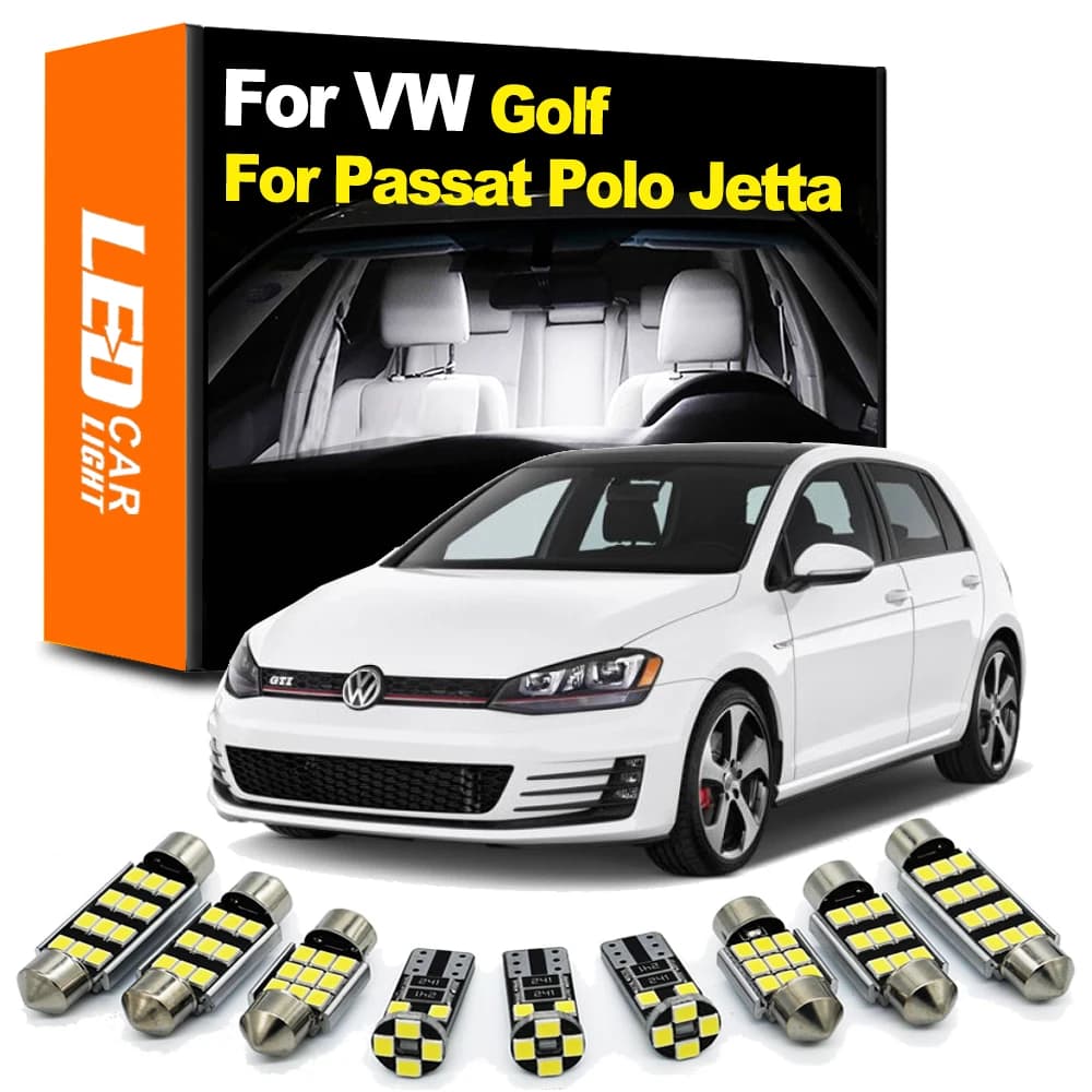 Zoomsee pour Volkswagen VW Golf 4 5 6 7 Jetta Bora Vento Passat B5 B6 B7 B8 CC Polo Phaeton Canbus véhicule LED Kit d'éclairage intérieur