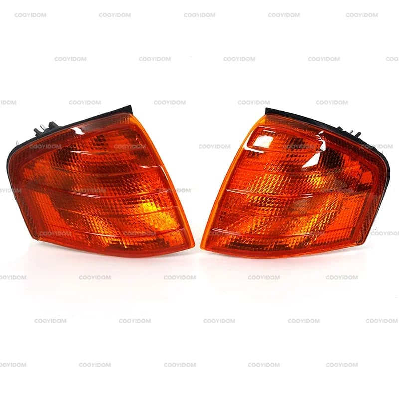 PMFC – couvercle de cadre de clignotant, lampe d'angle latérale de voiture, sans ampoules, pour Mercedes Benz classe C W202 C230 C280 1994 – 2000 2028261243