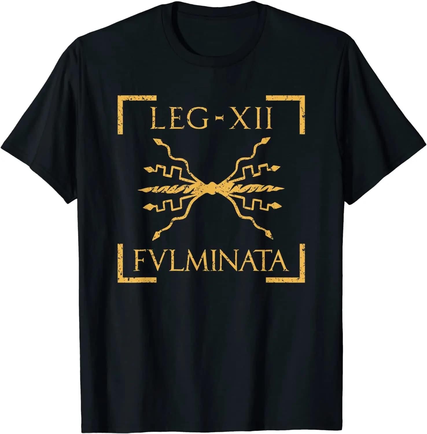 T-shirt Légion romaine avec emblème de Thunderbolt, Legio XII, FulminMiThunderbolt Été Coton O-cou Manches Courtes Hommes T-shirt Nouvelle S-3XL