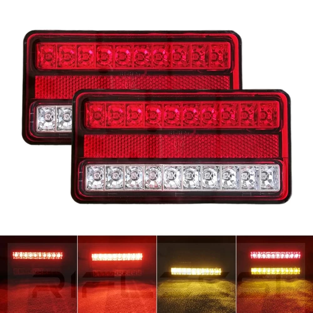 2 pièces 12V feu arrière de remorque feu de chargement LED feux arrière de camion RV Van phares arrière Position frein clignotant lampe