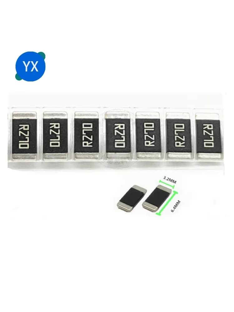 Résistance d'échantillonnage en alliage SMD 2512, 50 pièces, 1% 2W 0.01MR 0.05MR 1MR 2MR 3MR 5MR 10MR 20MR 30MR 50MR 100MR 200MR 300MR 500MR