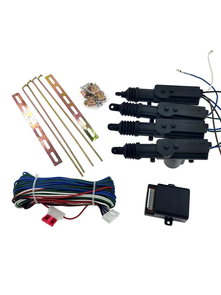 Moteur universel 12V pour système de verrouillage centralisé de voiture 4001, moteur DC 12V 2 fils 5 fils pour serrure de porte de voiture + support de montage