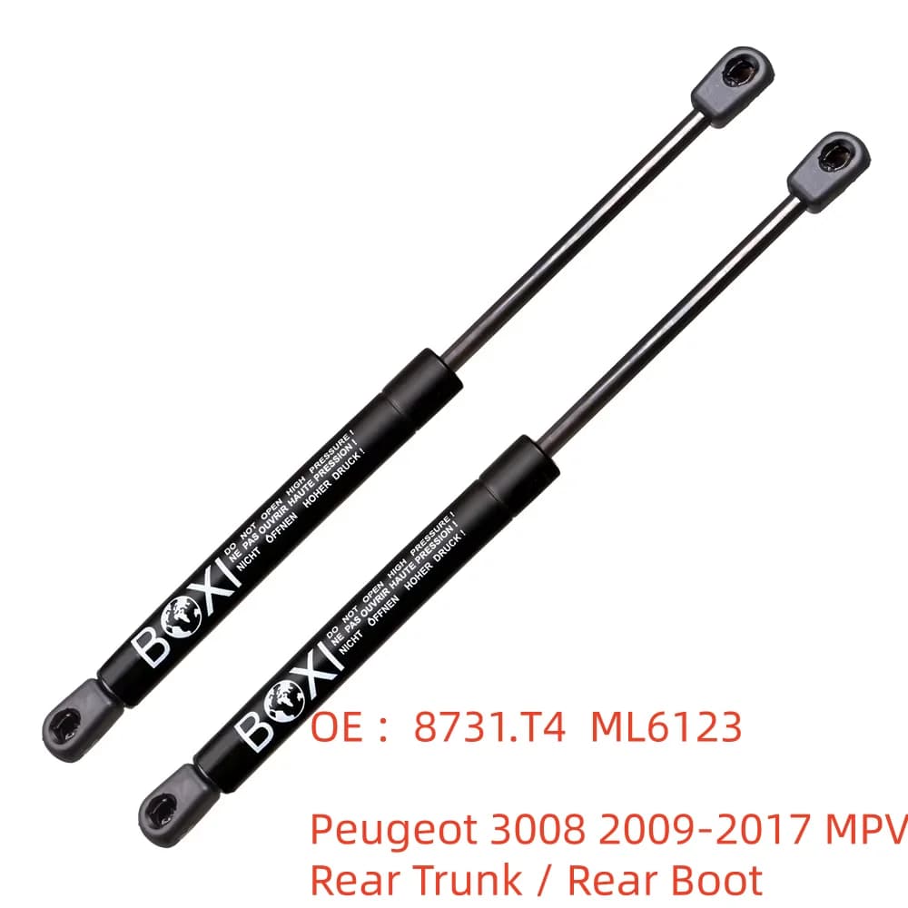 BOXI 2 pièces vérins de levage de coffre arrière à gaz pour Peugeot 3008 2009 - 2017 MPV 8731T4 ML6123 9683207080