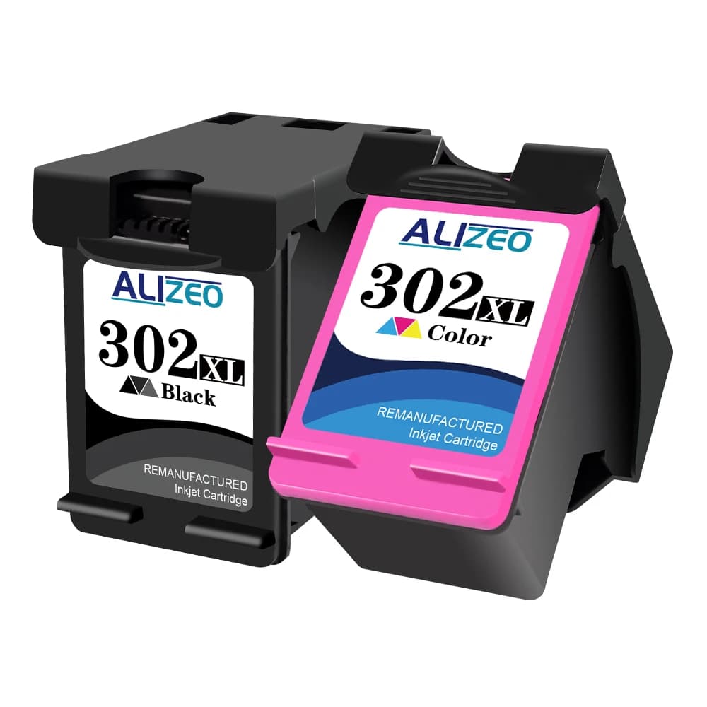 Alizeo – cartouche d'encre reconditionnée pour imprimante HP 302XL, pour imprimante HP Deskjet 1110 2130 1112 3630 3632 3830 4650 4652 4528 4527 4523