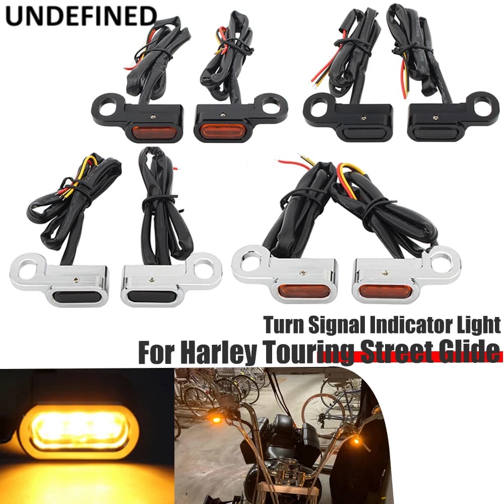 Feux de illeur pour moto Harley Touring Street FXSE Fat Boy Slim S & V-newest, feux de circulation, mini clignotant LED, 2009-20