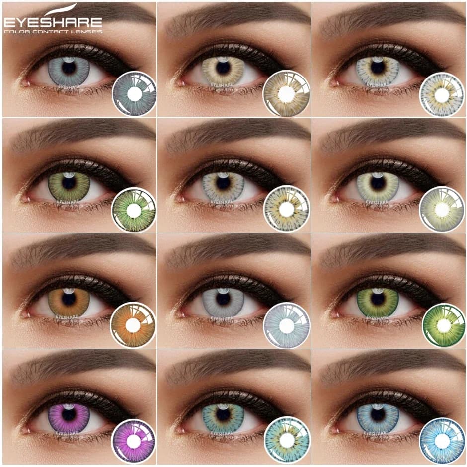EYESHARE – lentilles de Contact colorées pour les yeux, à usage annuel, Cosplay, cosmétique, maquillage