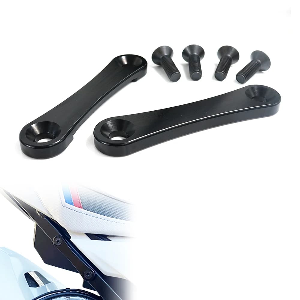 Ajustement pour BMW S1000R 2014-2020 S1000RR 2009-2018 CNC passager arrière trous de cheville couvercle repose-pieds bloc hors plaques plaques d'obturation