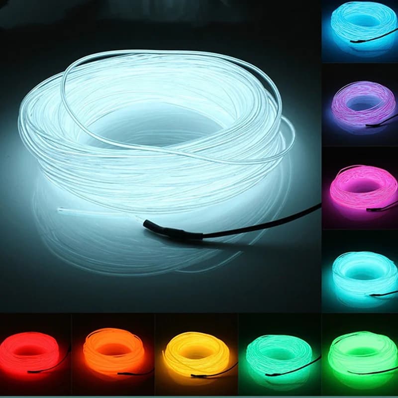 Bande Lumineuse LED Néon Flexible et Étanche, 3V, 5V, 12V, 2m, 3m, 5m, Luminaire Décoratif de Soirée Dansante, USB