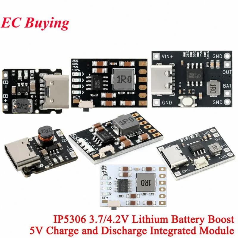 Module d'alimentation Mobile MH-CD42 DC 5V 2A, 20 pièces/1 pièce, 4.2V 3.7V, Charge/décharge de batterie au Lithium (Boost), Protection/carte indicateur