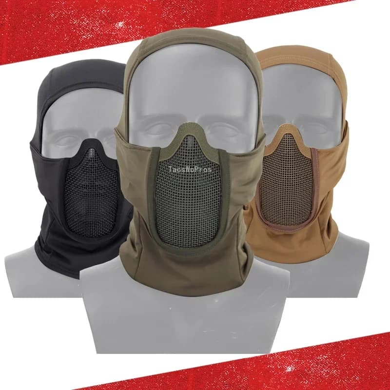 Cagoule tactique couvre-chef masque Airsoft Paintball masque complet respirant chasse en plein air Wargame CS masque de Protection