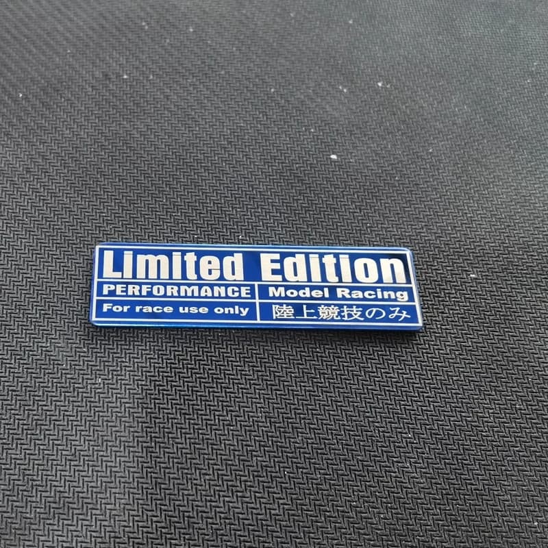 XY – autocollants créatifs en acier inoxydable pour voiture, édition limitée, 70mm x 20mm, pour véhicule, moto, accessoires extérieurs auto-adhésifs