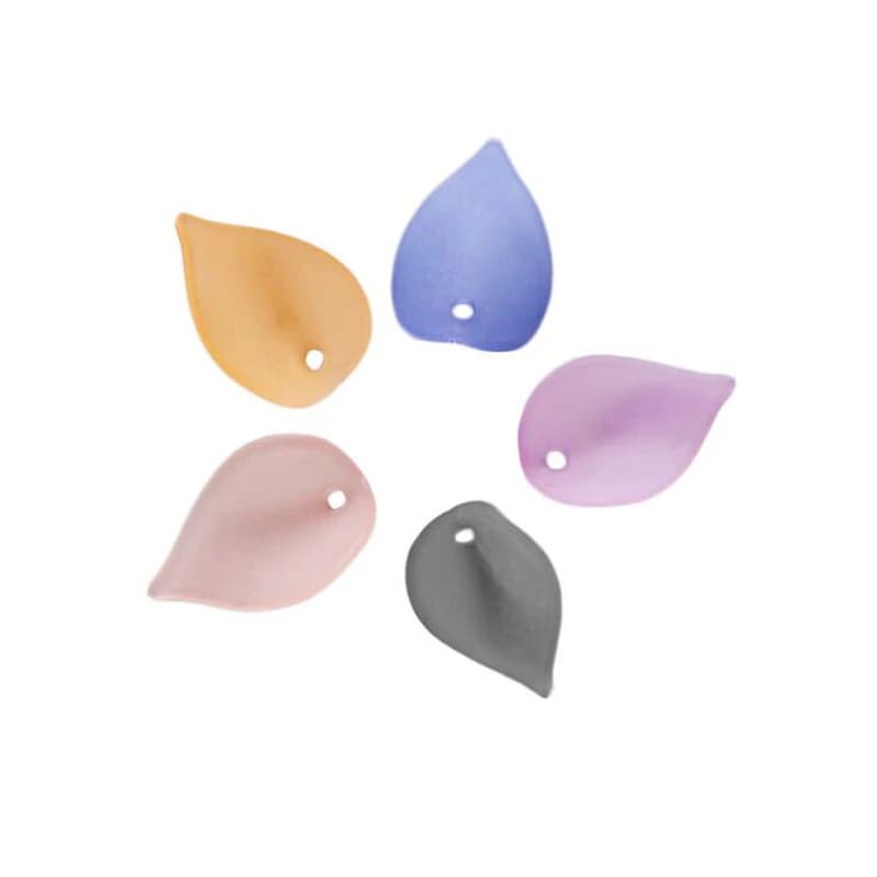 Perles de feuilles acryliques conviviale rées, connecteurs de pétales de fleurs pour bricolage, boucles d'oreilles à la mode, épingle à cheveux, accessoires de bijoux, 50 pièces par lot, nouveau