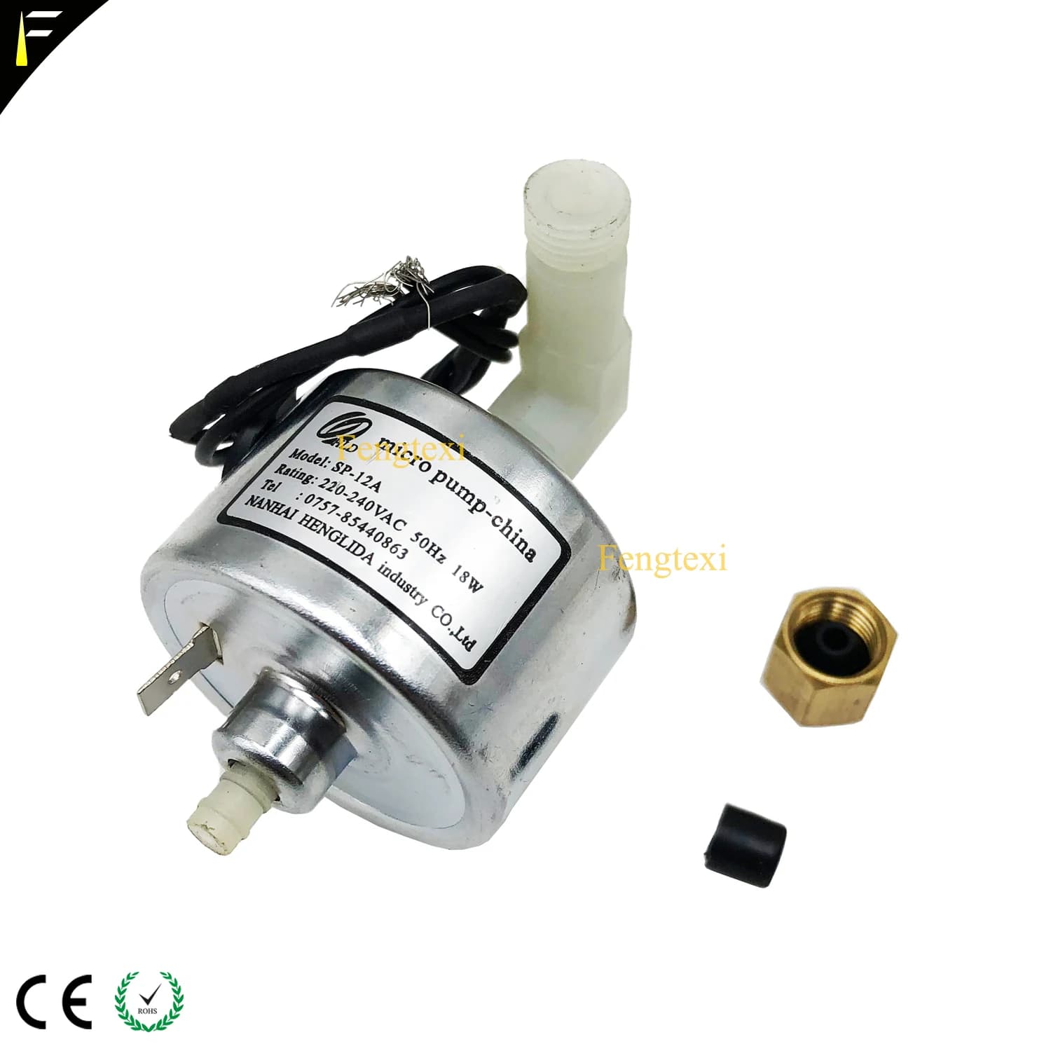 Micro pompe à huile modèle 40DCB SP-12A 220-240VAC 50Hz 18w, adaptée à 400W 800W 900W 1000W Dj, Machine à fumée et brouillard, raccord de pompe à huile de remplacement