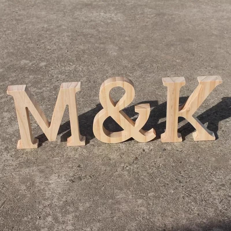 Alphabet Anglais Créatif en Bois de 20cm de Haut, Décoration Murale de Restaurant à Thème 73, Accessoires de Prise de Vue, Lettres de Bricolage