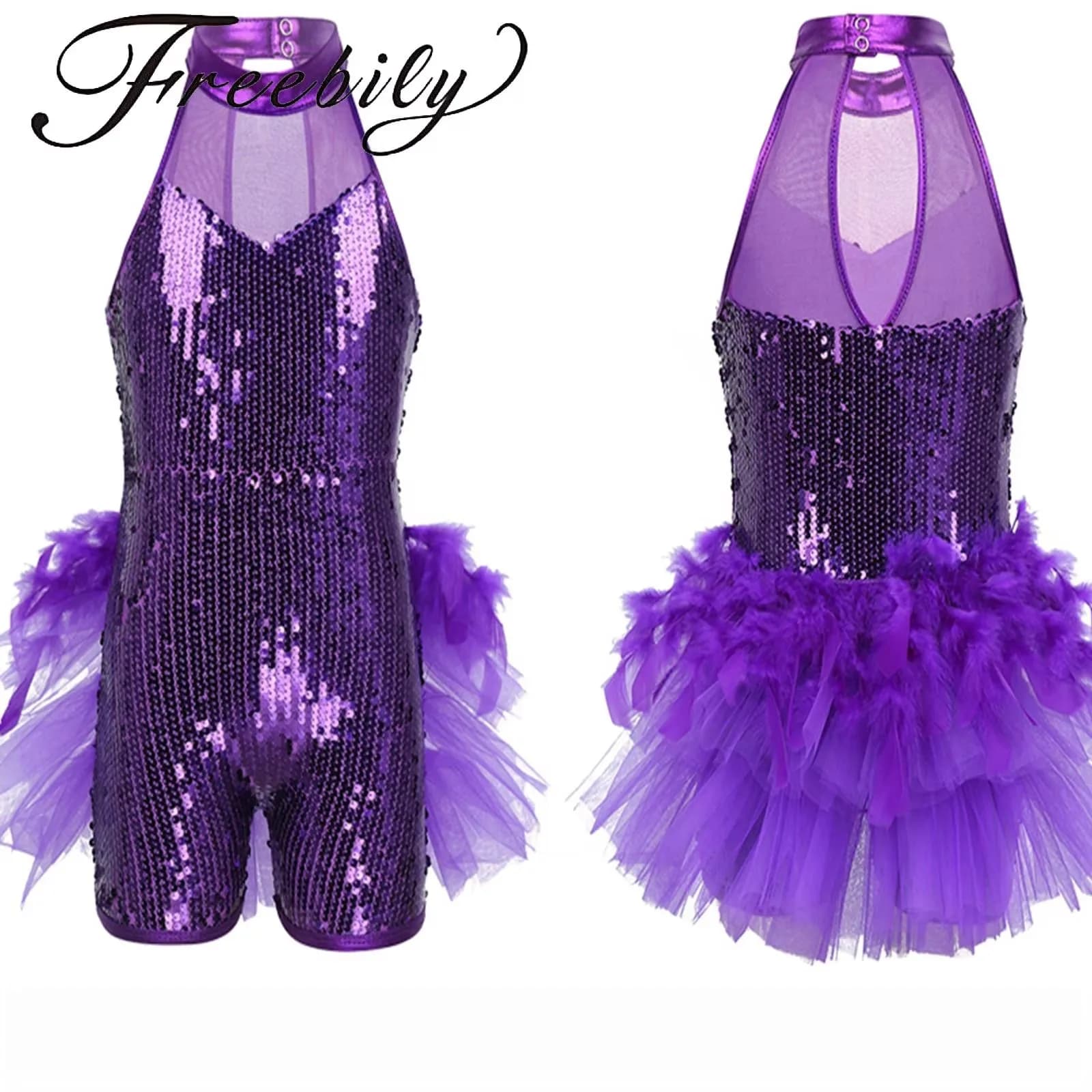 Robe Tutu de Ballet Moderne à Paillettes pour Bol, Costume de brevJazz et Latine, Vêtements de brevJustaucorps Professionnels, Strass AqProfessional