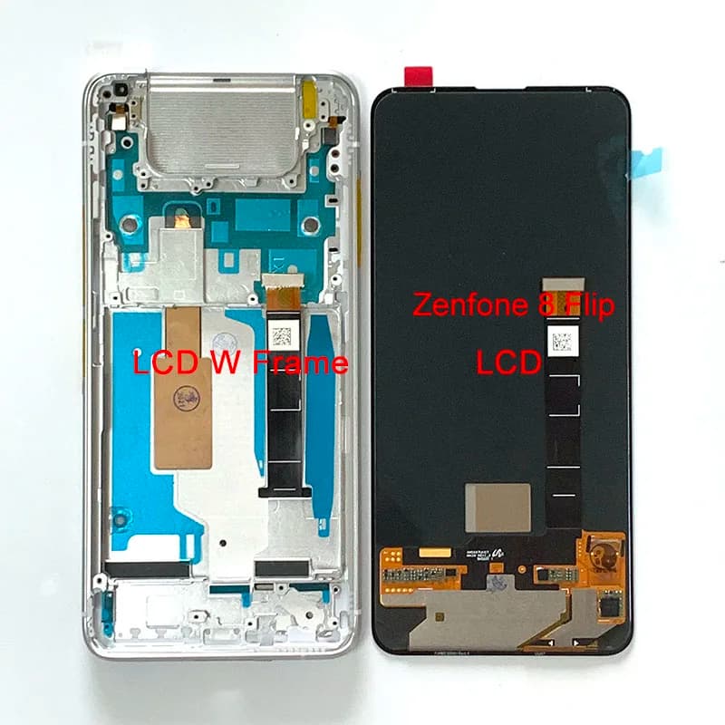 6.67» original AMOLED Pour Asus Zenfone 7 ZS670KS 7 Pro ZS671KS Lcd Affichage Écran Tactile Numériseur Cadre Pour Zenfone 8 Flip