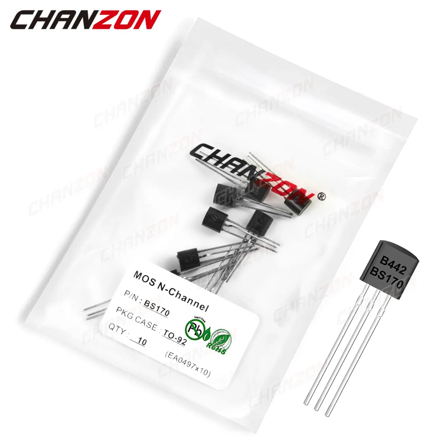 Transistor bipolaire à jonction Mosfet n-channel BS170 à-92, 10 pièces, BJT SIC, Tube Triode, 500mA, à monter soi-même