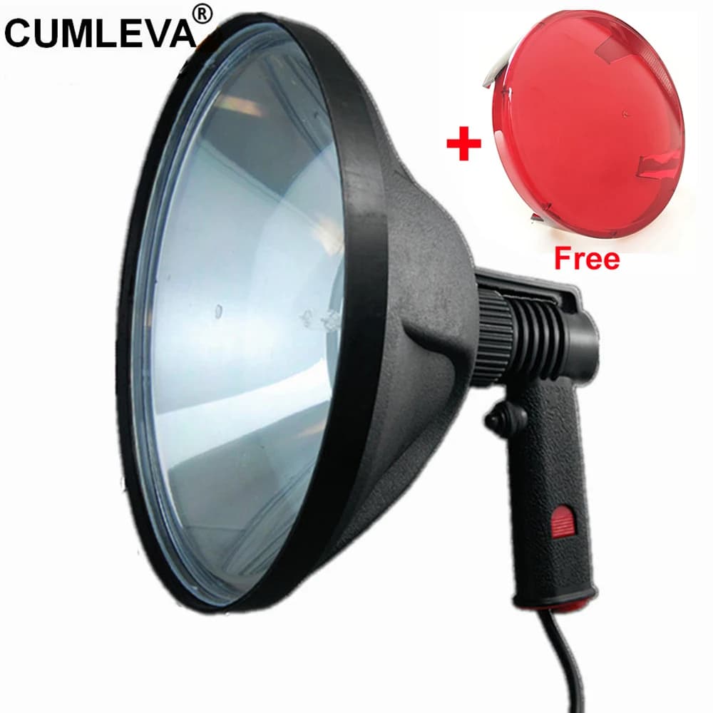 Projecteur professionnel halogène de grande taille, réflecteur 240mm 100W, lampe 12V, lumière d'urgence pour voiture, Camping, aventure