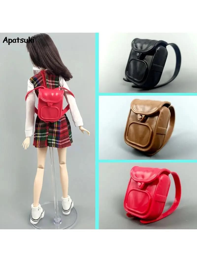Sac à Dos d'École à la Mode pour Poupées Barbie Blyth, Accessoires de Bricolage, Mini Porte-Monnaie, 1/6