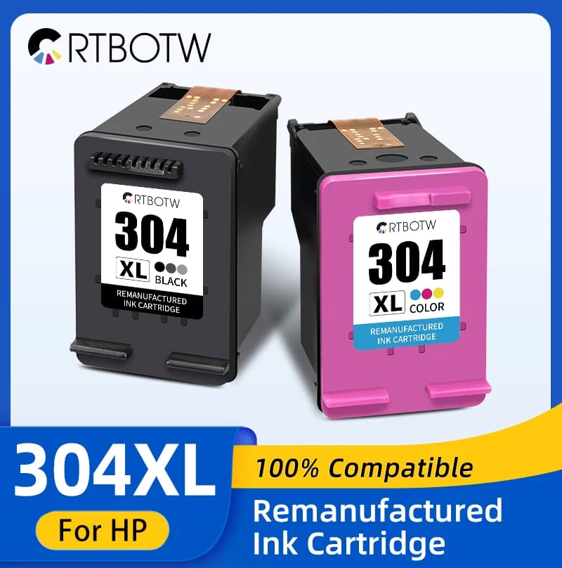 CRTBOTW-Cartouche d'encre de rechange pour imprimante HP Envy 304, remplacement pour Gardens 304 XL, série 5000, 5010, 5012, 5014, 5020, 5030, 5055, 304XL