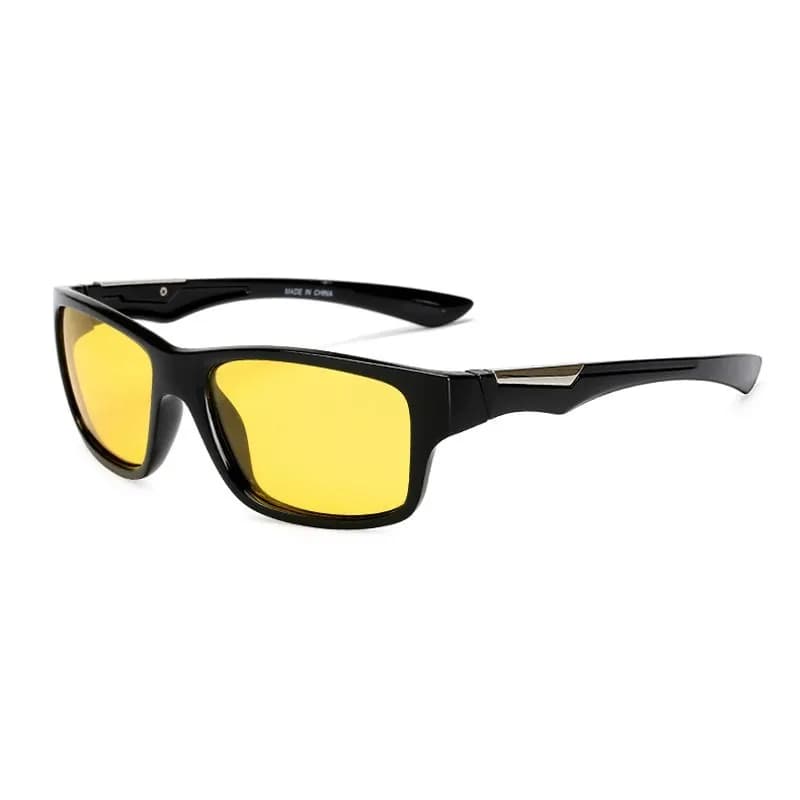 Polarisation Femmes vision Nocturne lunettes de Soleil SQUARE Drive Lentille Jaune Vintage Carré Mâle Femelle Lunettes de Soleil pour hommes Haute qualité