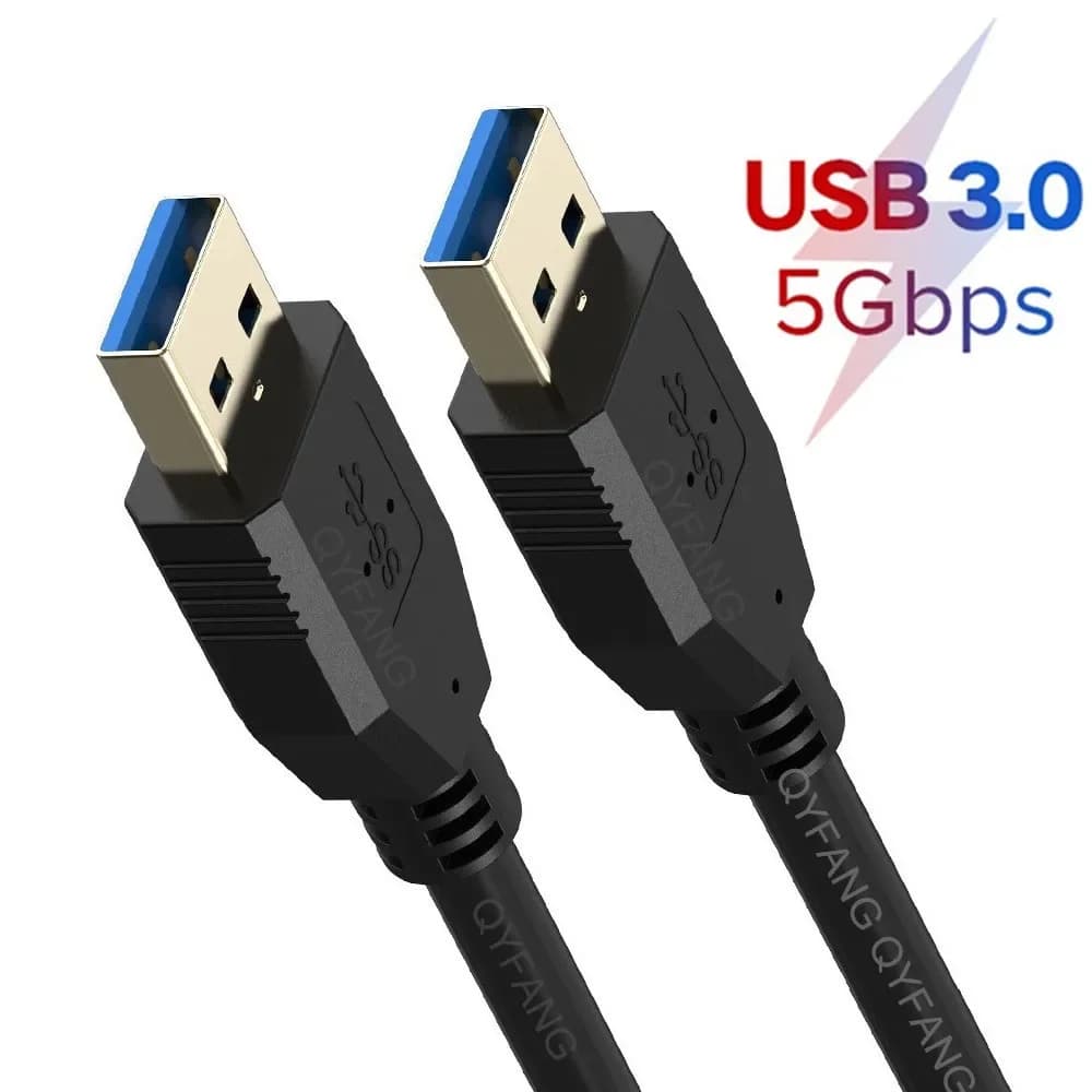 Câble USB mâle à mâle USB A vers USB câble USB 3.0 cordon USB Double extrémité 5Gbps pour radiateur disque dur USB 3.0 câble d'extension