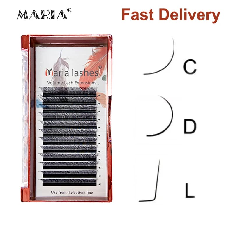 MARIA YY – grappes de cils en forme de fil 0.07 Y, Extension de cils bruns, maquillage naturellement doux, boucles D, Volume en éventail
