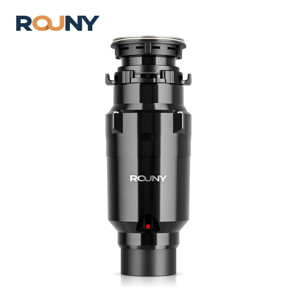 Élimination des déchets à alimentation continue avec réduction sonore, broyeur de déchets alimentaires 1/2 HP avec système de broyage en acier inoxydable