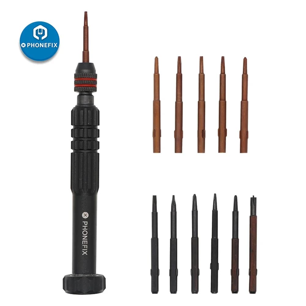 Jeu d'embouts de précision magnétiques, tournevis cruciforme, Phillips, jeu de tournevis à fente Torx, réparation du matin, kit d'outils ouverts, 12 en 1