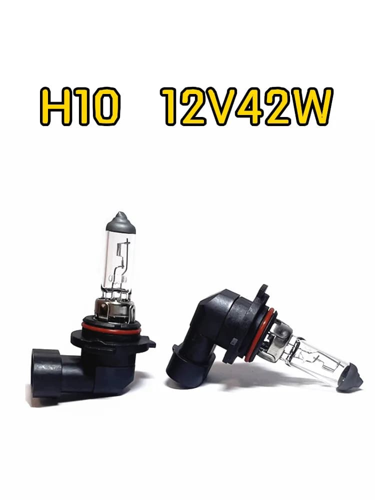 Ampoule de phare de voiture H10, 2 pièces, 12V 42W 3500K, Quartz clair, halogène, antibrouillard