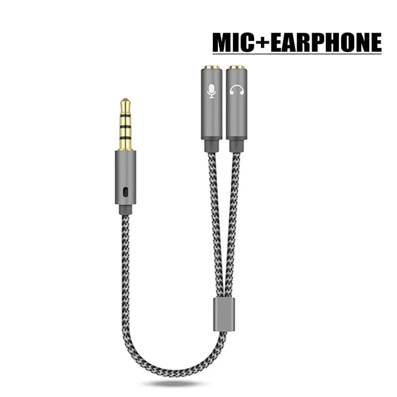 Câble répartiteur audio 2 en 1 pour prise d'ordinateur 3.5mm, 1 mâle à 2 femelles, séparateur de micro Y, câble AUX, casque, adaptateur