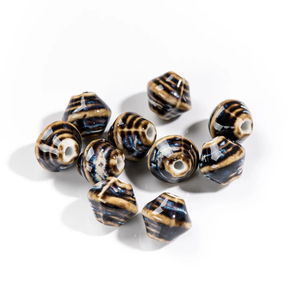 18 # 10 pièces merveilleux Hearthstone abstrait rétro élément Art céramique en forme de perle bijoux accessoires # 8A41612