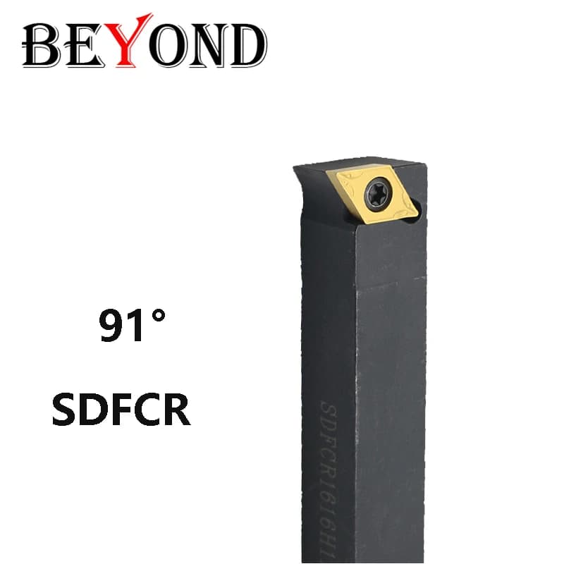 BEYOND SDFCR SDFCL Porte-outil extérieur type S verrouillage vis pour DCMT 0702 11T3 tige précision support barre CNC robuste