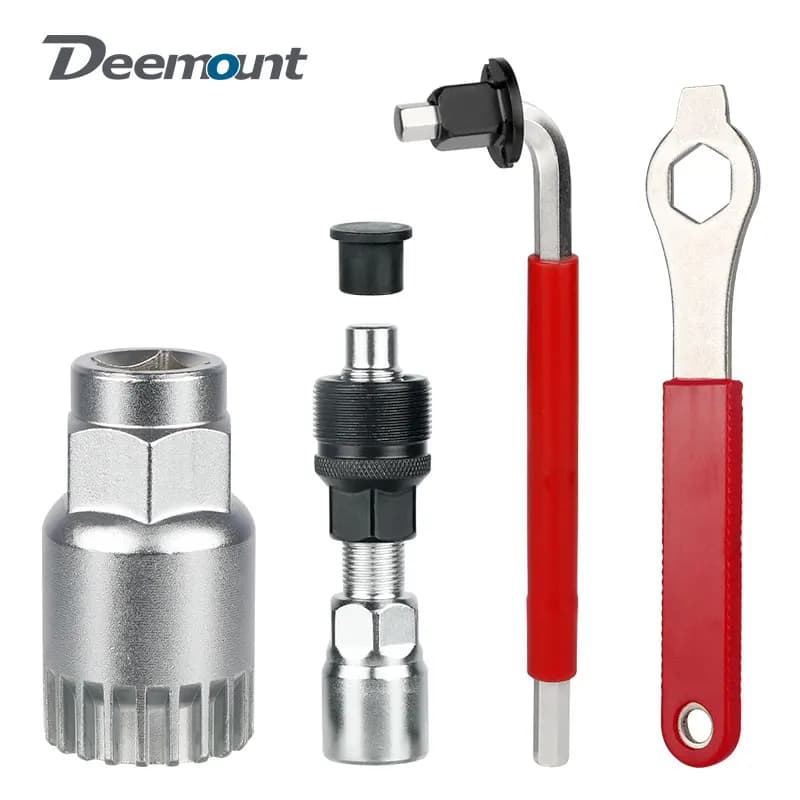 Kit de réparation de vélo Deemount : Extracteur de boîtier de pédalier (BB Puller) 20 dents, Clé à manivelle de pédale de vélo, Outil d'extraction de manchon, Clé à rayons 8 voies