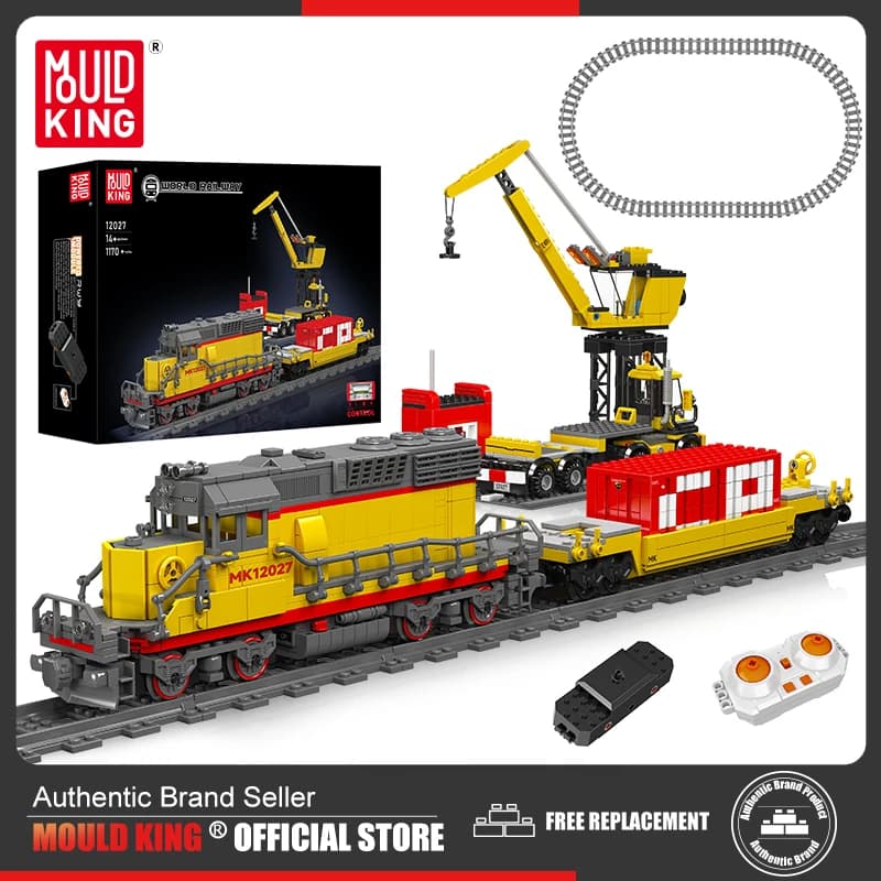 Mould King 12027, train technique, blocs de construction, modèle de locomotive diesel EMD SD40-2, ensemble de construction, jouets pour enfants.
