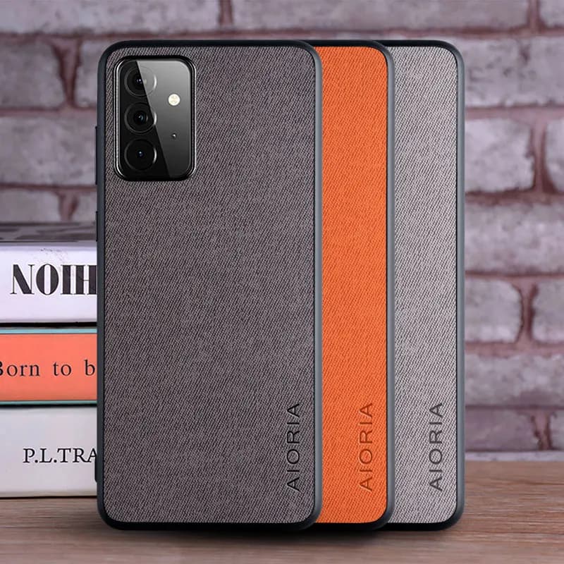 Coque pour Samsung Galaxy A52 A72 A42 A32 A52S 5G coque textile de luxe peau de cuir couverture de téléphone rigide pour samsung a52 5g étui funda