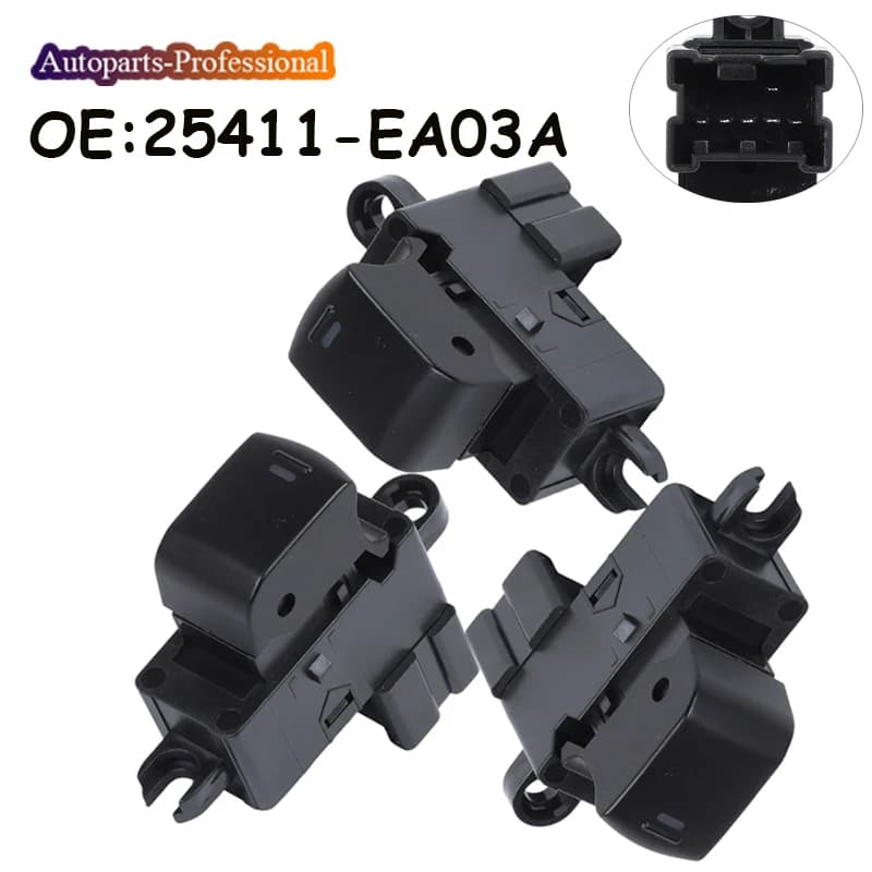 Bouton de commutation de vitre électrique, pour Nissan Murano Teana Qashqai Frontier Fronatofinder R51 Xterra Navara 25411-EA03A 25411EA03A