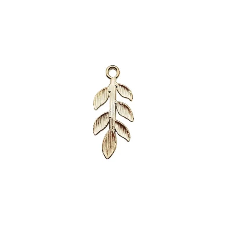20 pièces en alliage pendentif feuilles dorées, BIJOUX À BRICOLER SOI-MÊME boucles d'oreilles, accessoires de traitement, Pendentif feuille, feuilles anciennes, multicolore