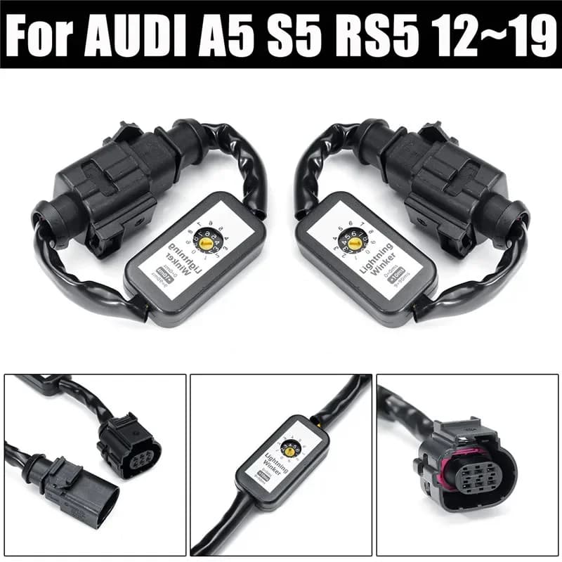 Clignotant dynamique pour Audi A5 S5 RS5 2012 – 2019, Signal LED, Module supplémentaire, faisceau de câbles, indicateur, feu arrière gauche et droit