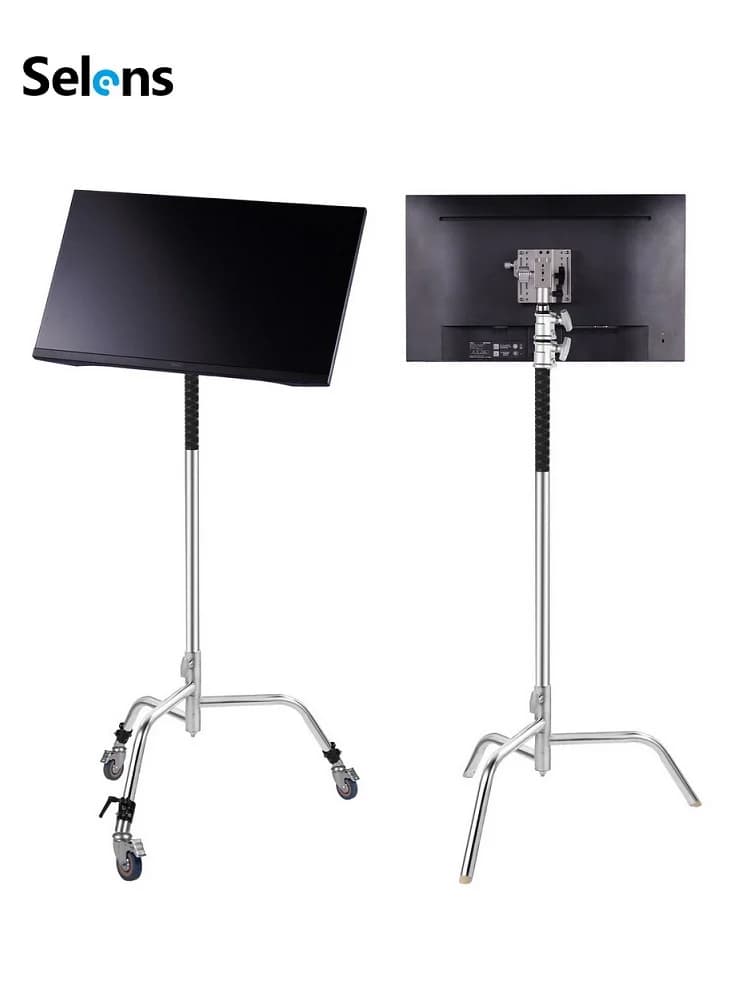 Selens-Présentoir avec Plaque de Dégagement de Qick, Réglable, Rotation Résistante à 360 °, Base Universelle, Poignées Amovibles, Support Rapide pour Studio de Photographie