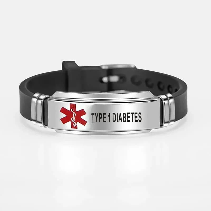 Bracelet médical SACID pour hommes et femmes, bracelets SOS en silicone réglables, bracelets ty.com, bijoux d'urgence, nouveau